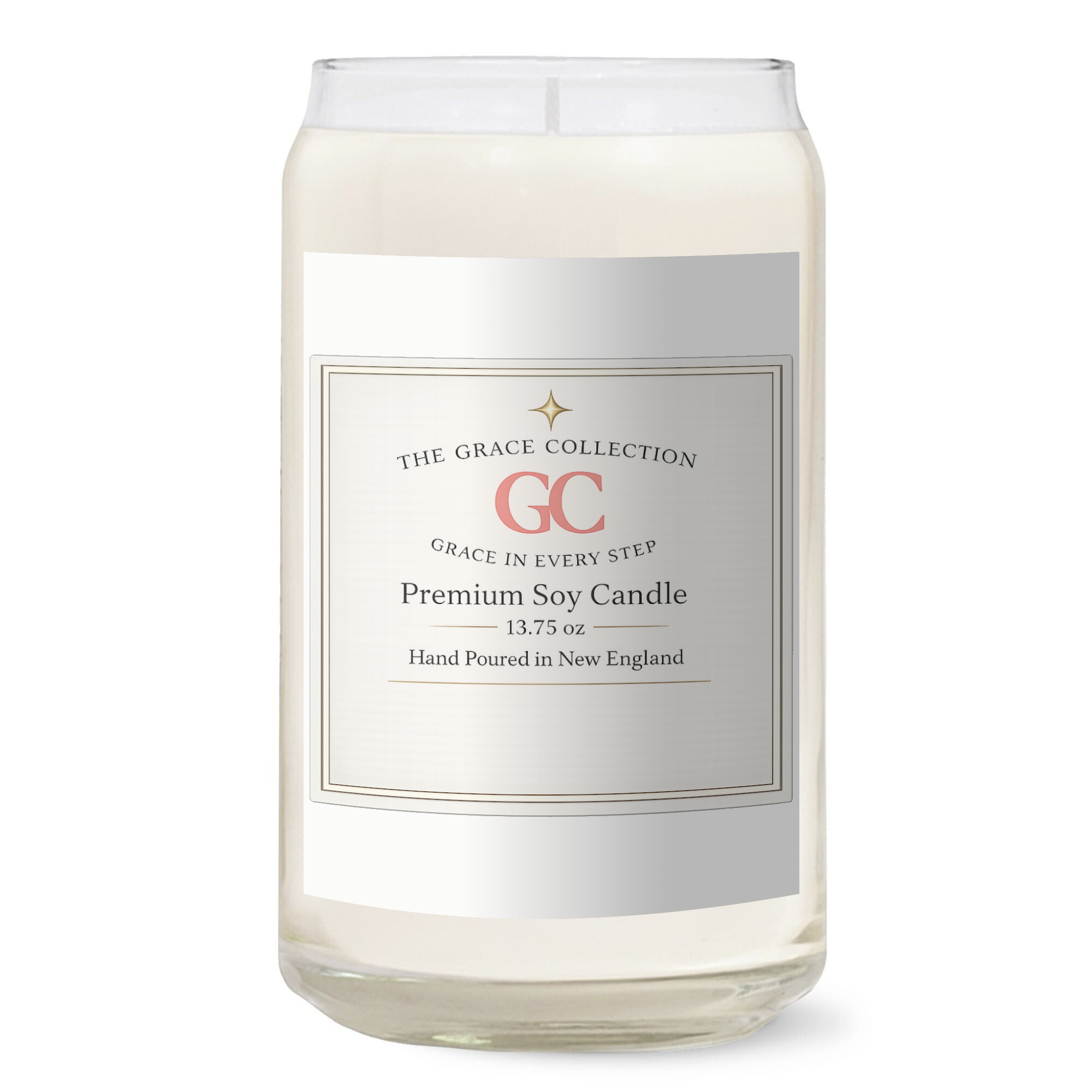 Premium Soy Candle – 13.75 oz Hand-Poured | The Grace Collection